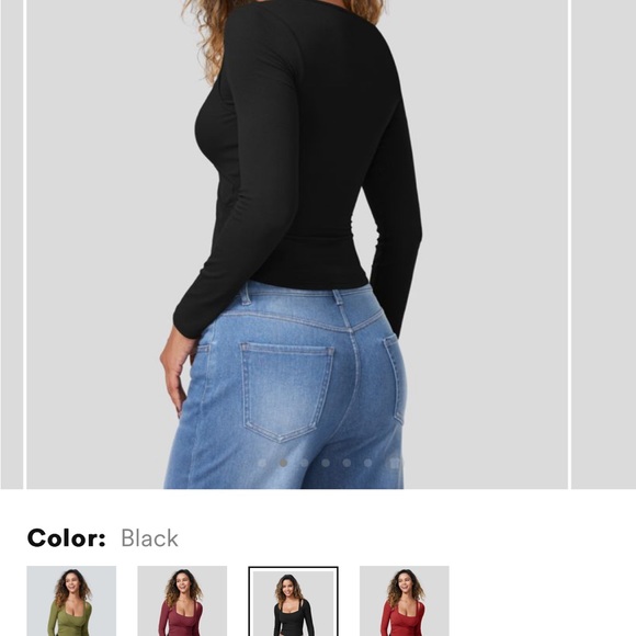 NWT Halara long sleeved sports top-black ribbed-SOLD OUT online Small - Picture 4 of 11